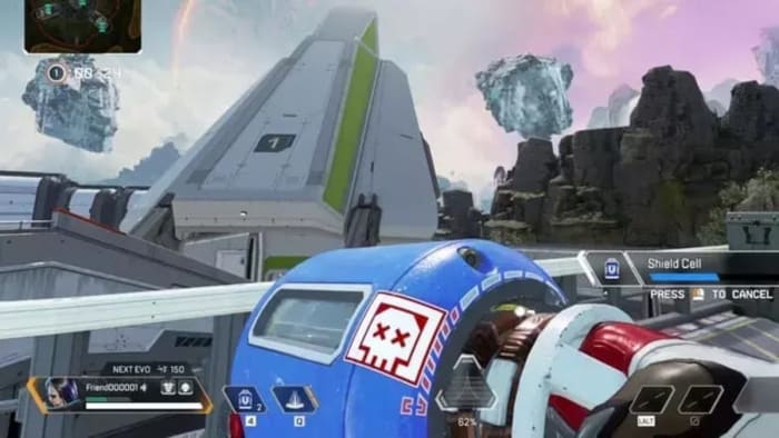 Apex Legends gun with sticker